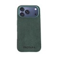 PROTARA Alcantara iPhone 17 Pro Max suojakotelo - Expedition Green - vihreä