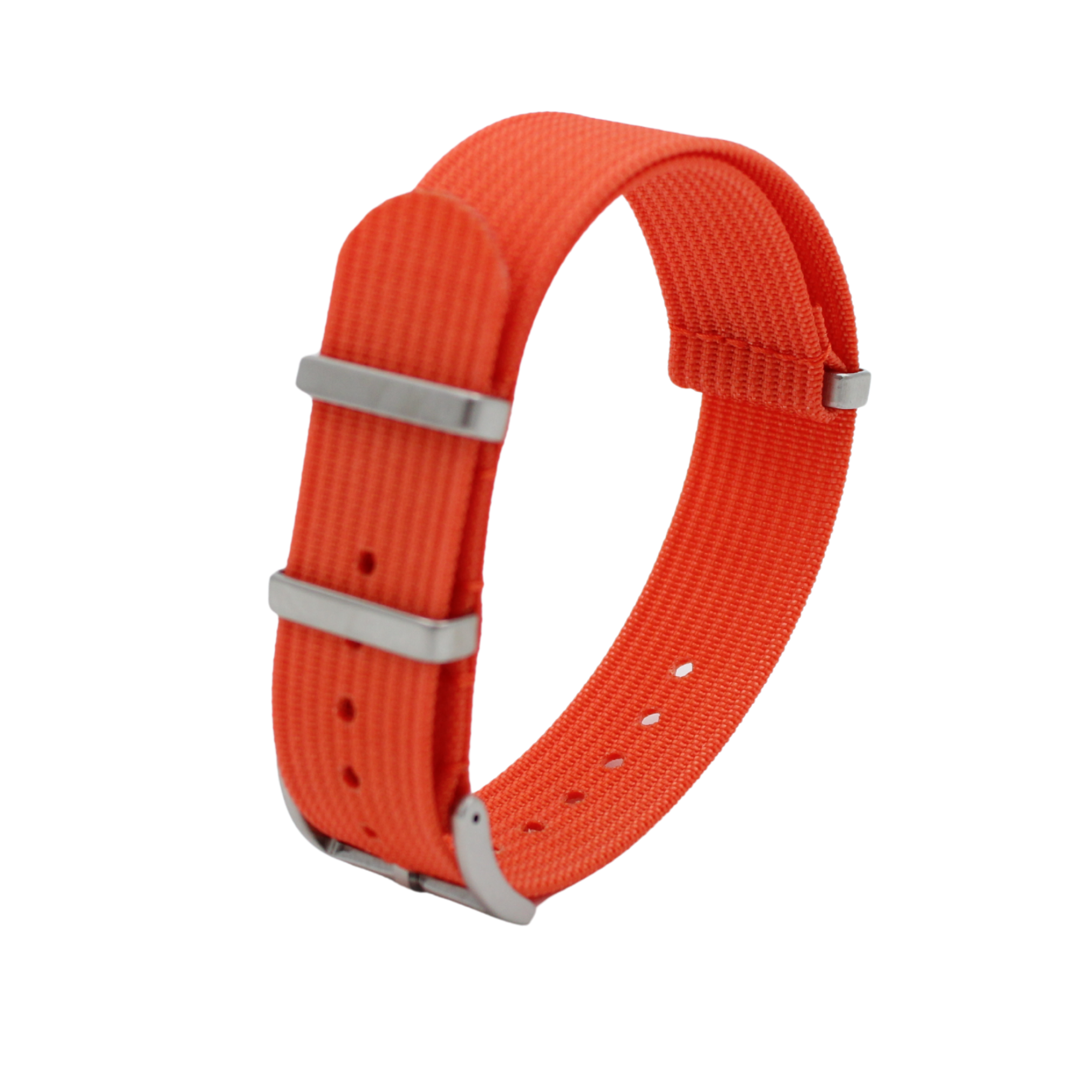 Ribbed Nato hihna oranssi