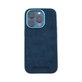 PROTARA Alcantara iPhone 15 Pro Max suojakuori - Ocean Voyage Blue - Ocean Voyage Blue - sininen