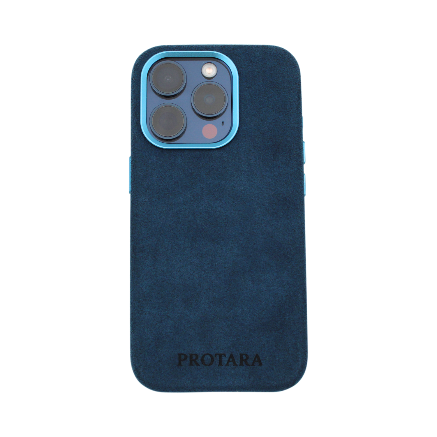 PROTARA Alcantara iPhone 14 Pro suojakuori - Ocean Voyage Blue - Ocean Voyage Blue