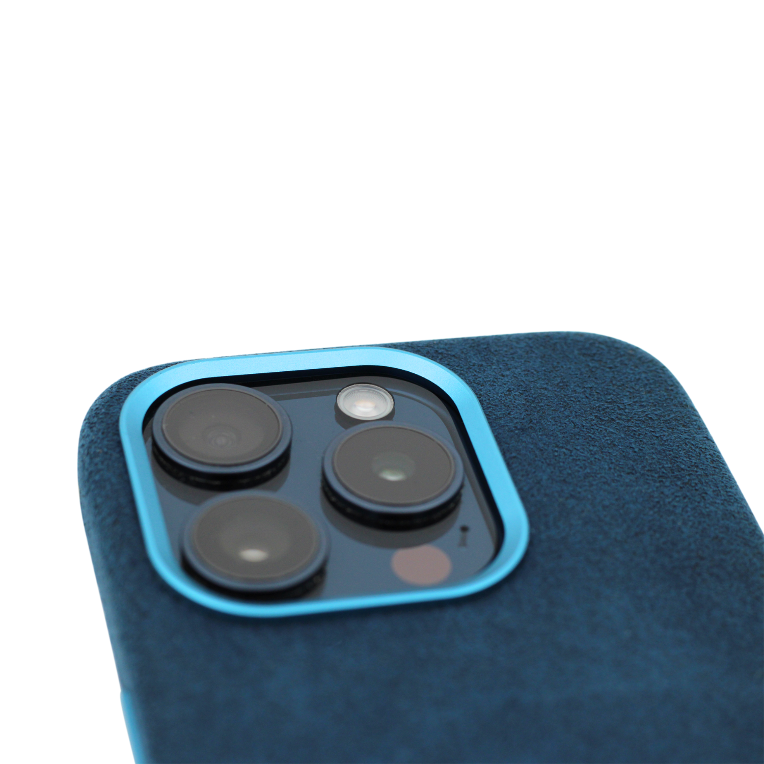 PROTARA Alcantara iPhone 14 Pro suojakuori - Ocean Voyage Blue - Ocean Voyage Blue