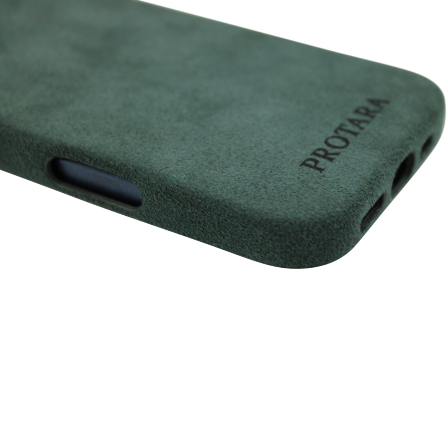 PROTARA Alcantara iPhone 16 Pro suojakotelo - Expedition Green - vihreä