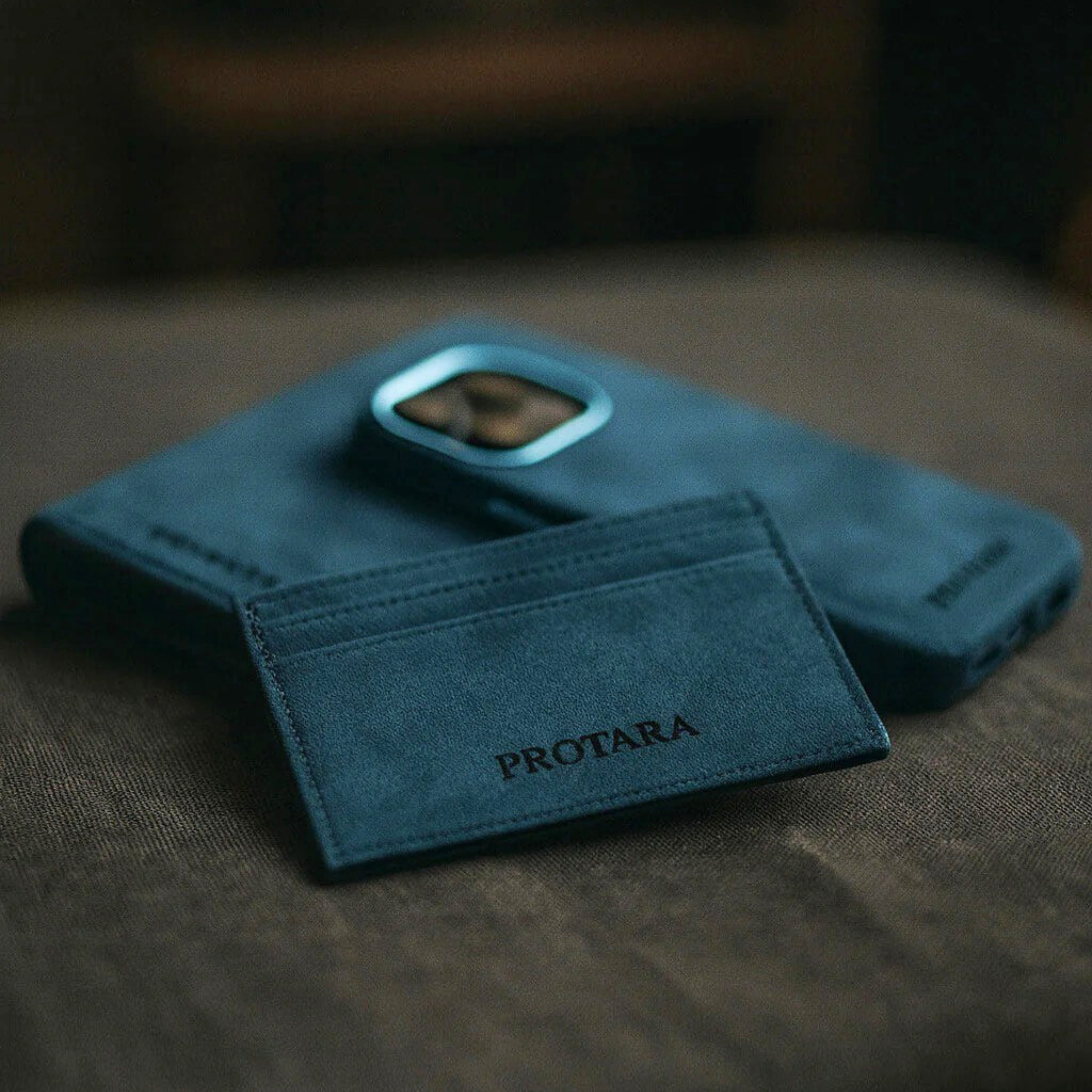 PROTARA Alcantara-korttipakkaus - Ocean Voyage sininen