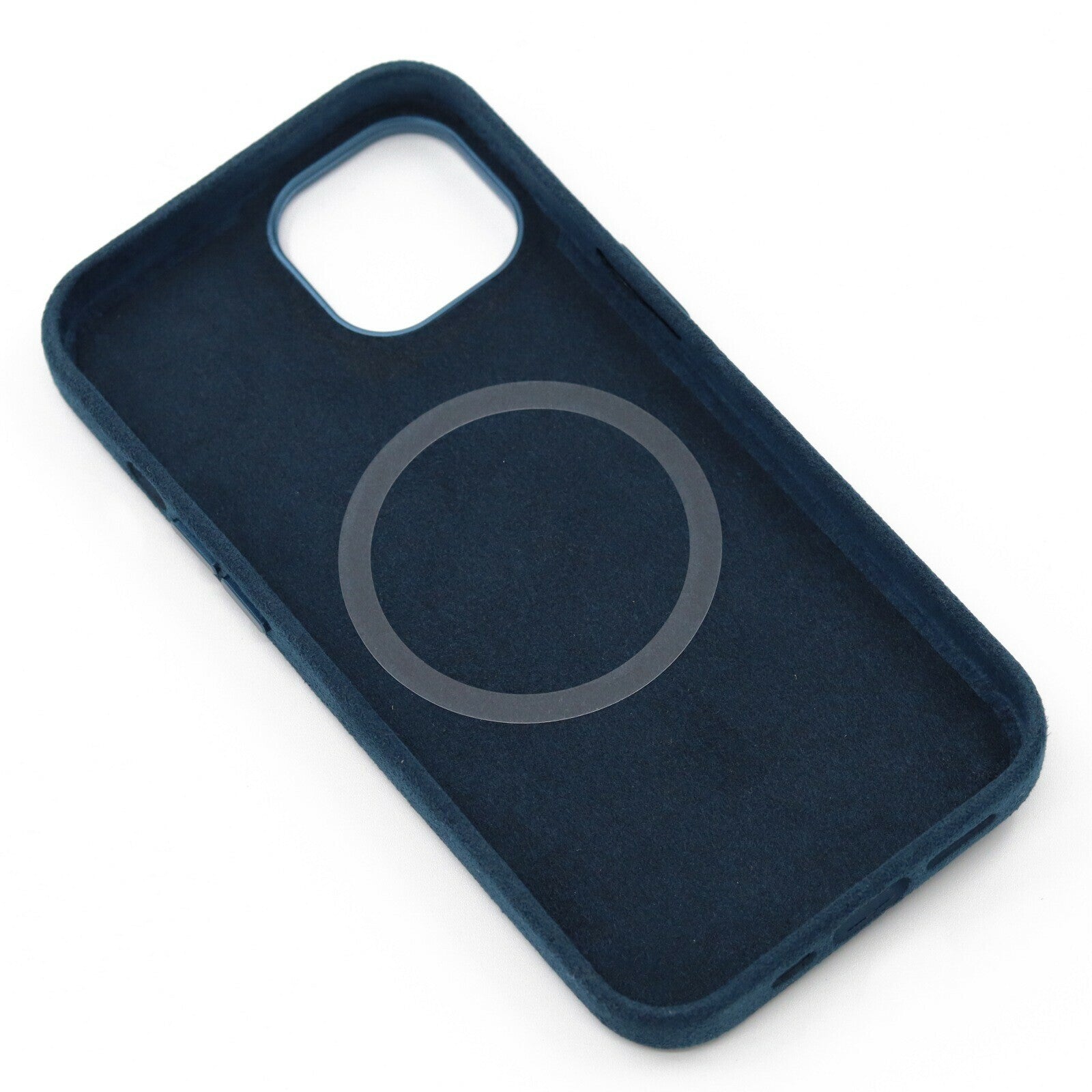 iPhone 14 Alcantara Magsafe suojakotelo sininen