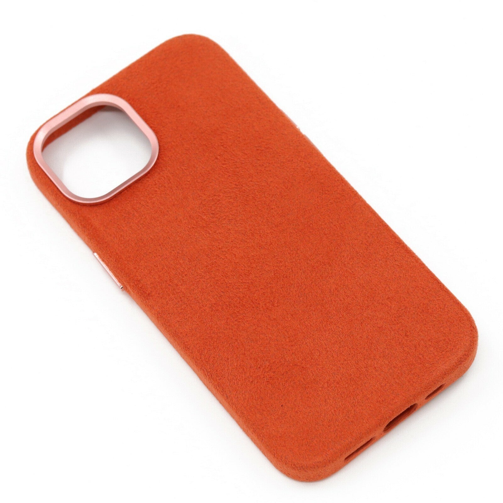 iPhone 14 Alcantara Magsafe suojakotelo oranssi