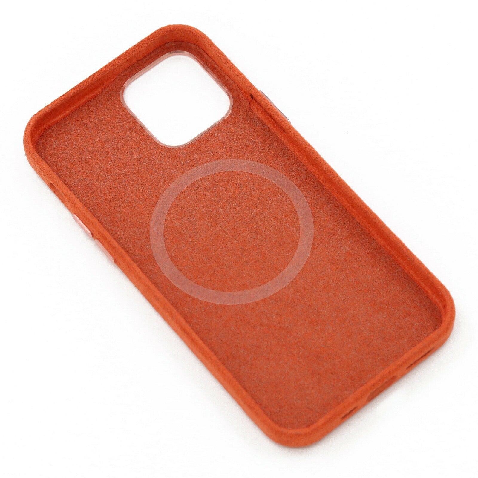 iPhone 12/12 Pro Alcantara Magsafe suojakotelo oranssi