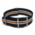 NATO hihna 19MM Sininen/valkoinen/oranssi