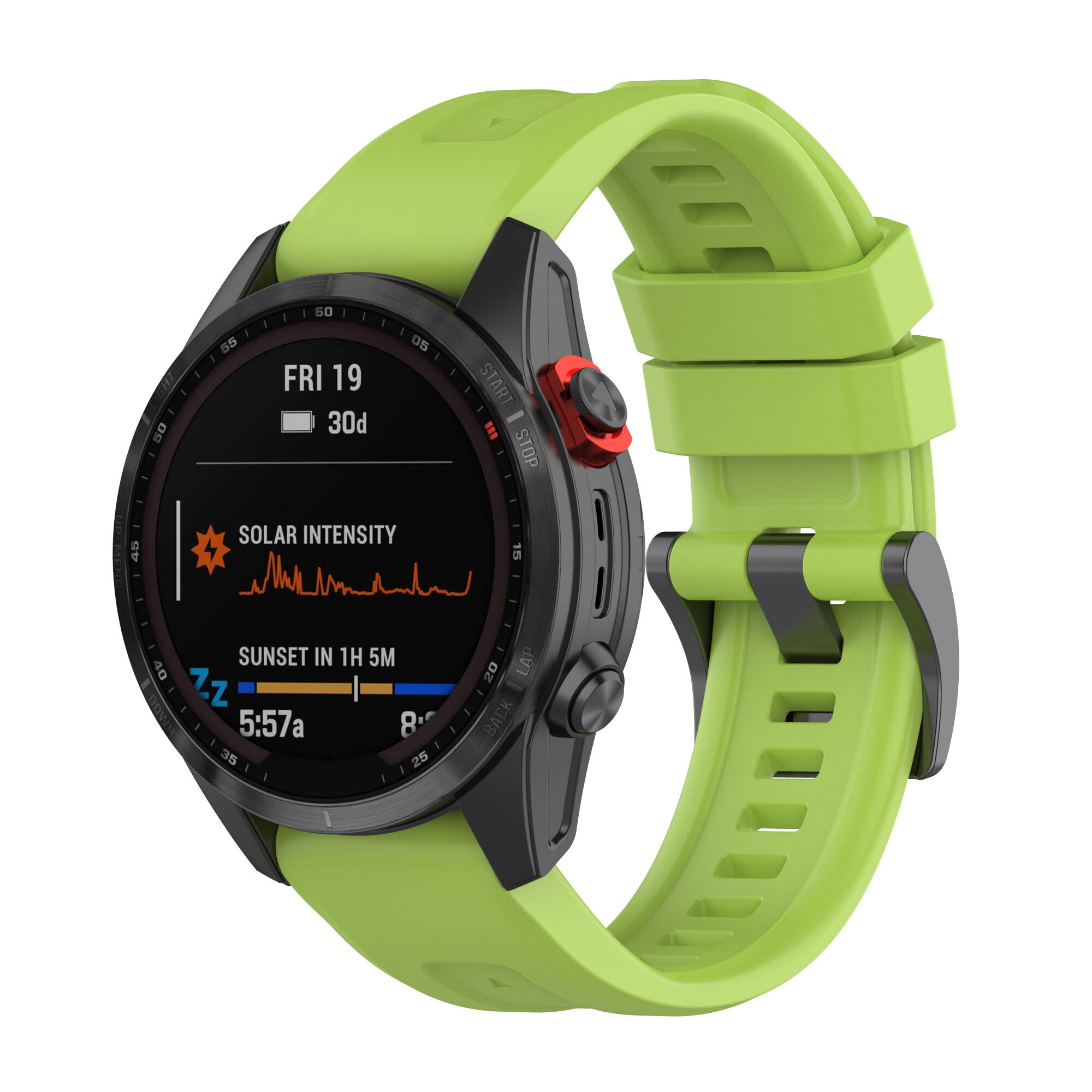 Garmin Quickfit 26mm kellon hihna Kumi vaaleanvihreä