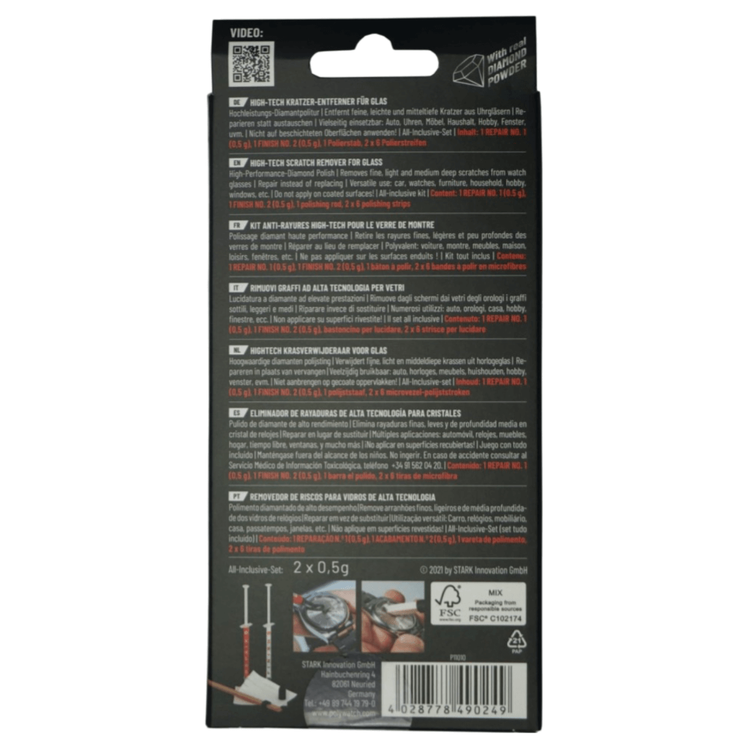 Lasin kiillotus Polywatchilta