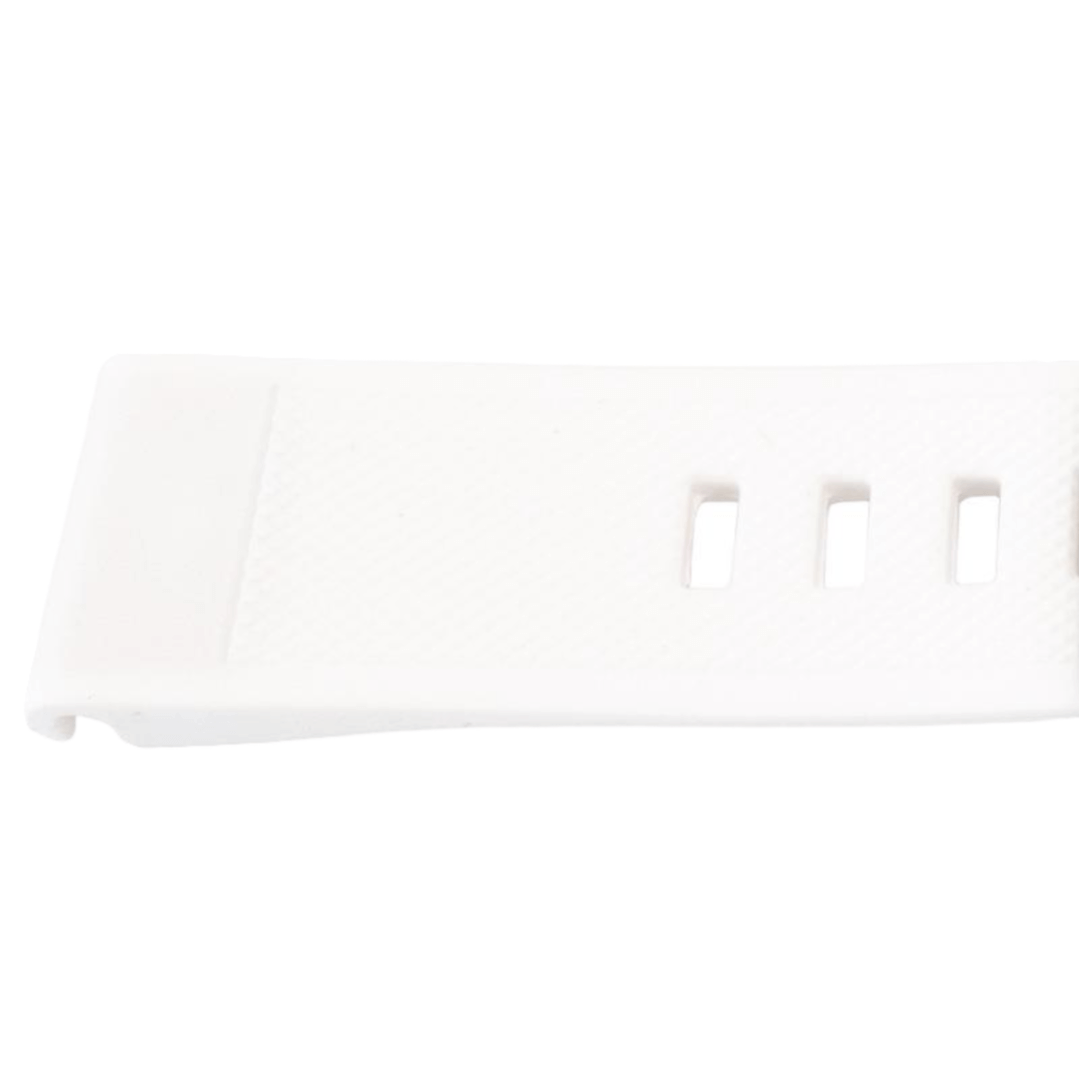 22MM QuickFit silikonihihna hopeisella soljella Garmin Fenix 5 / Forerunner White -malliin