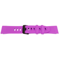 22MM QuickFit silikonihihna mustalla soljella Garmin Fenix 5 / Forerunner -laitteelle violetissa värissä
