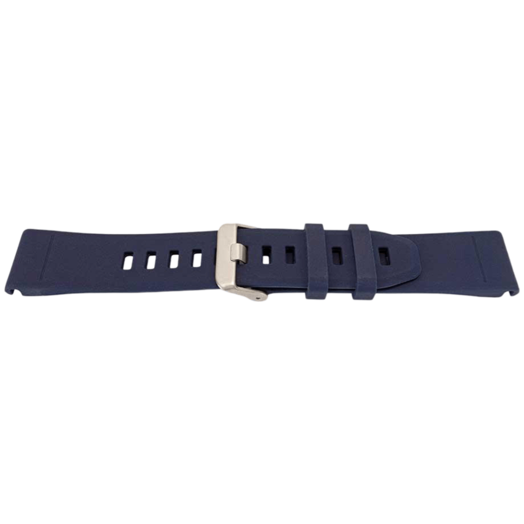 22MM QuickFit silikonihihna hopeisella soljella Garmin Fenix 5 / Forerunner - Tummansininen - Tummansininen
