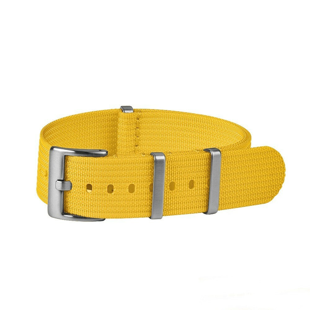 Ribbed Nato hihna keltainen