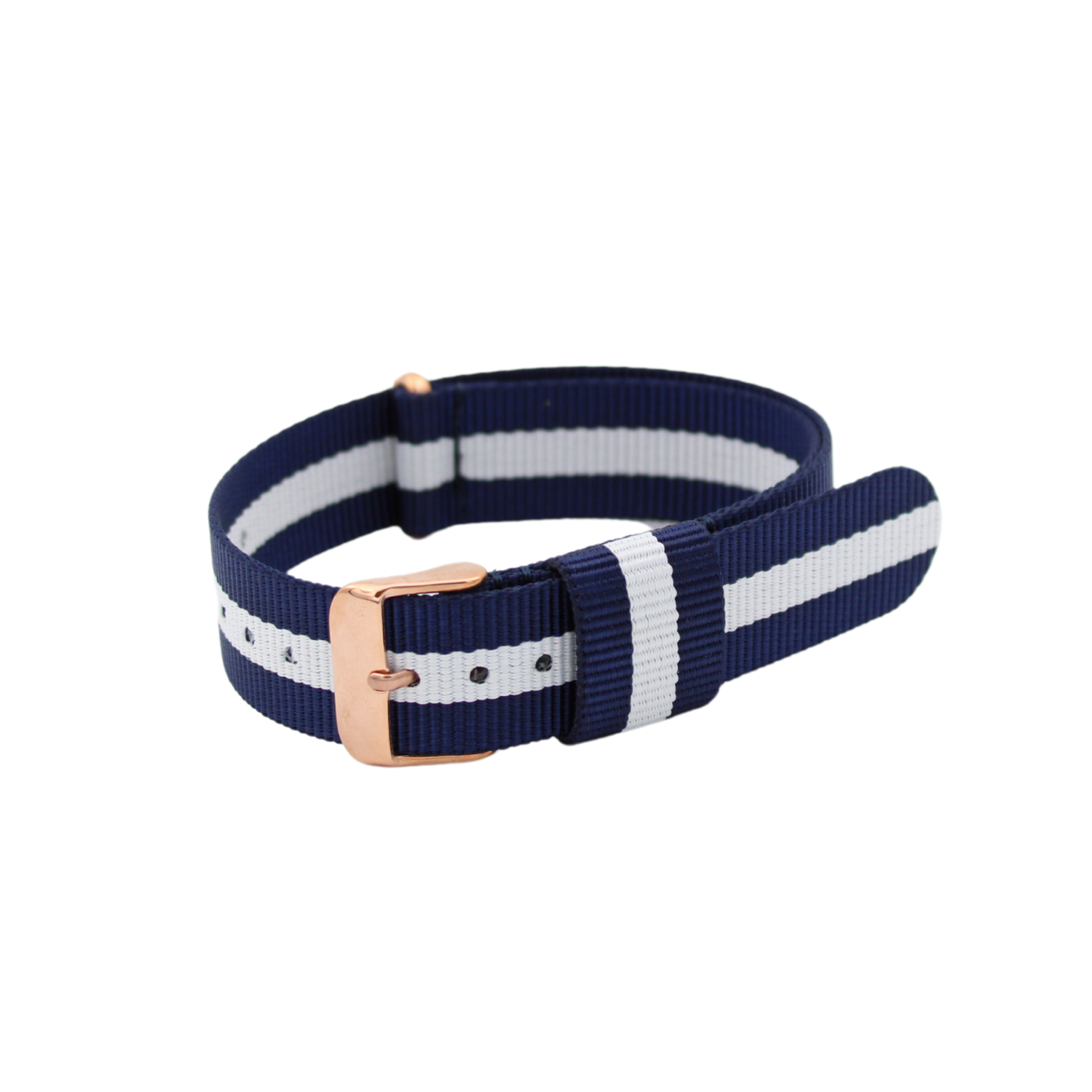 Nato hihna Rosegold Sininen/ Valkoinen