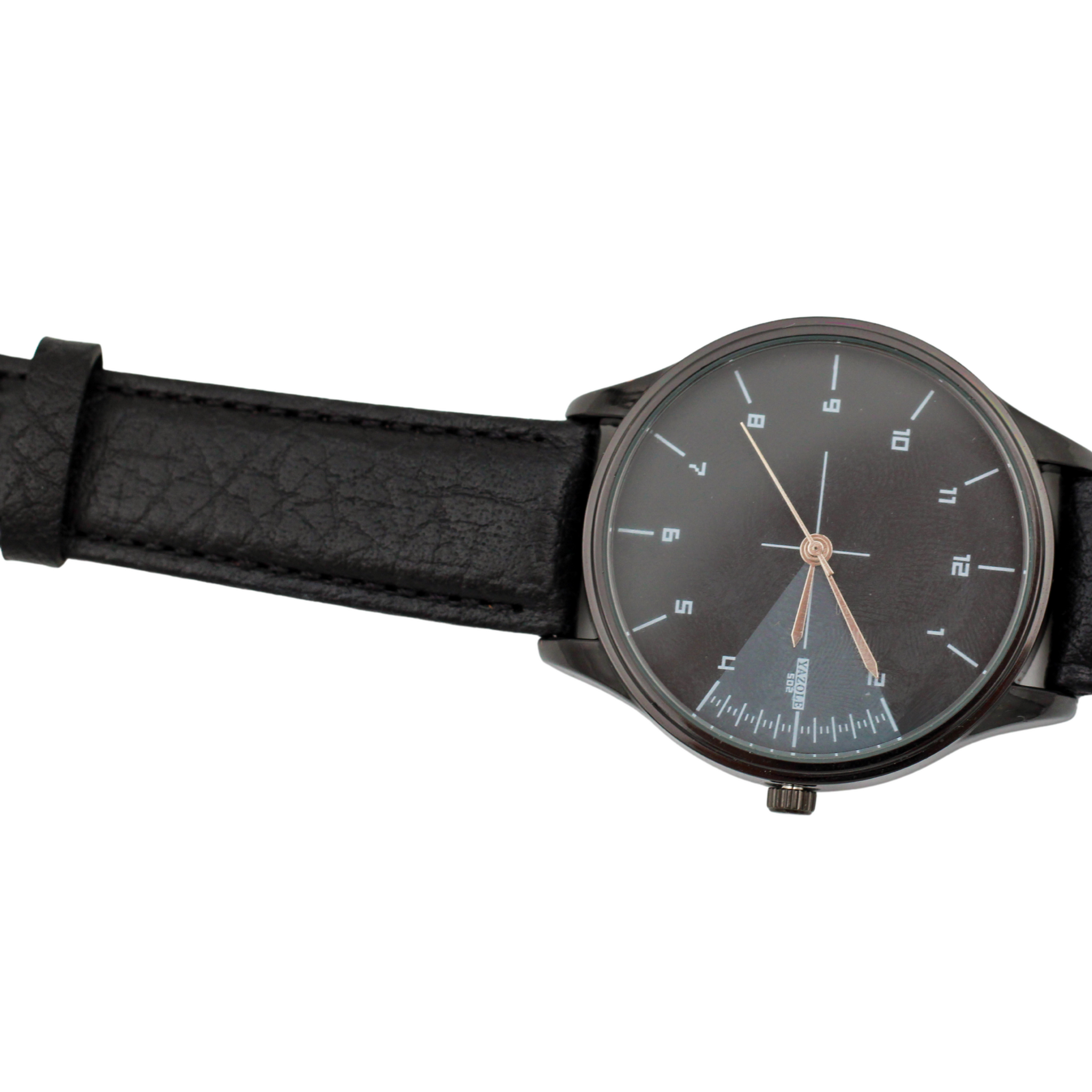 Sicilia classic Musta nahkahihna XL