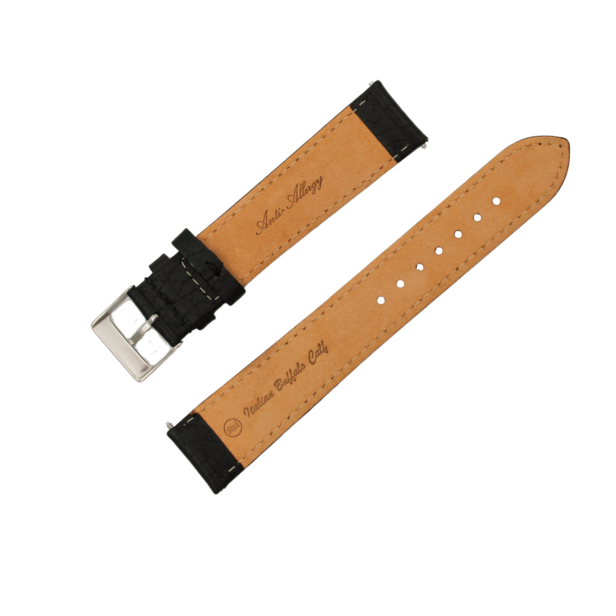 Sicilia classic Musta nahkahihna XL