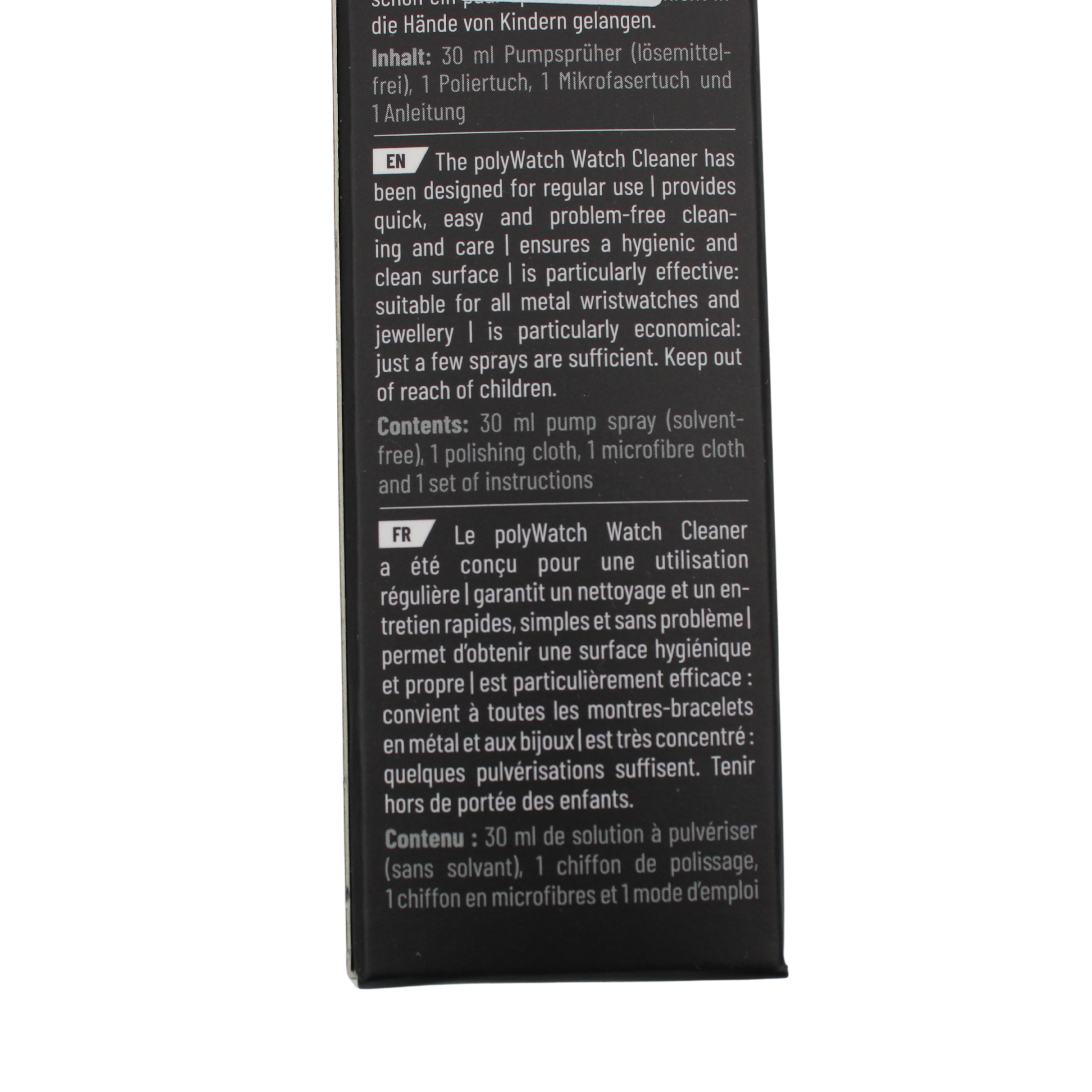 Kellon puhdistus mikrokuituliinalla