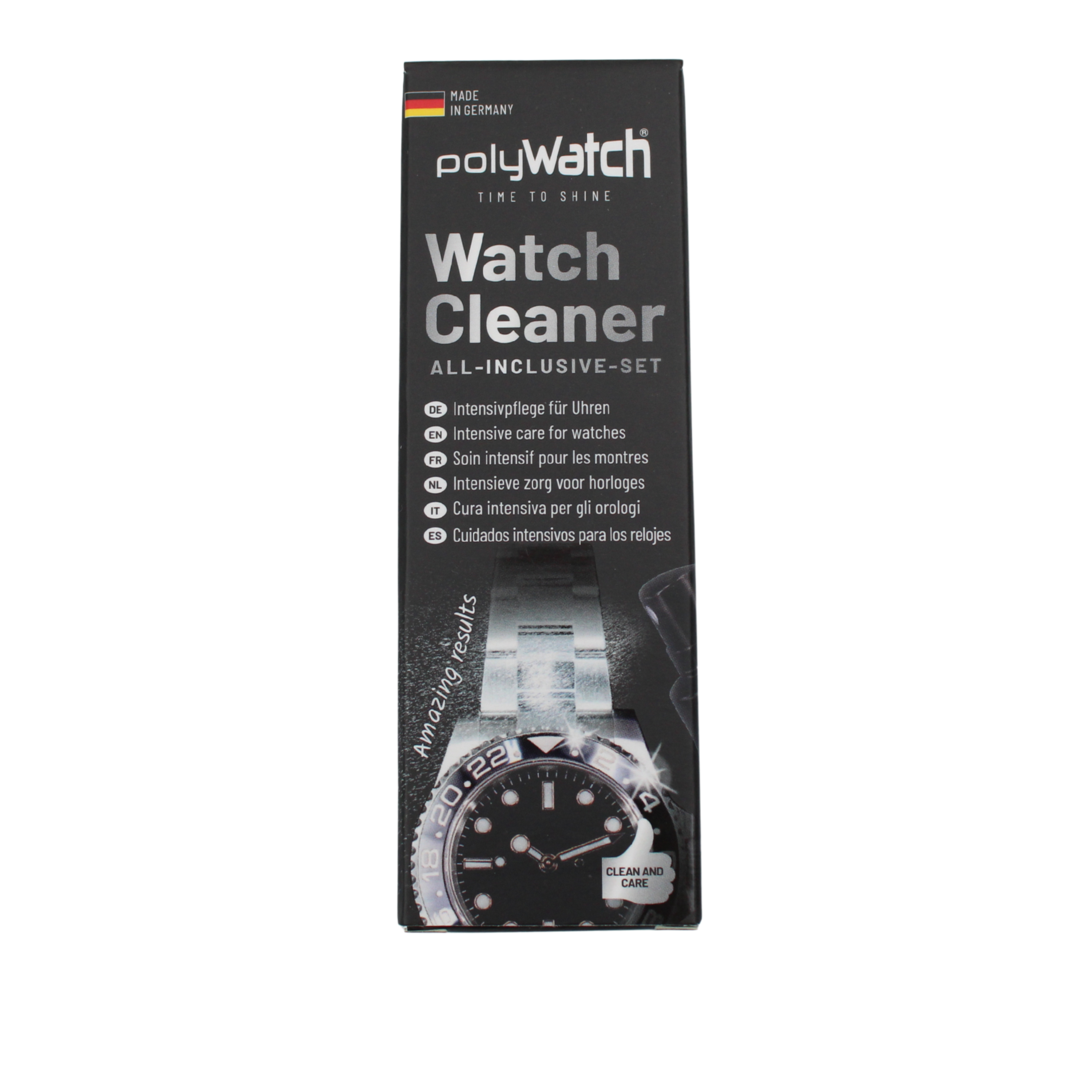 Kellon puhdistus mikrokuituliinalla