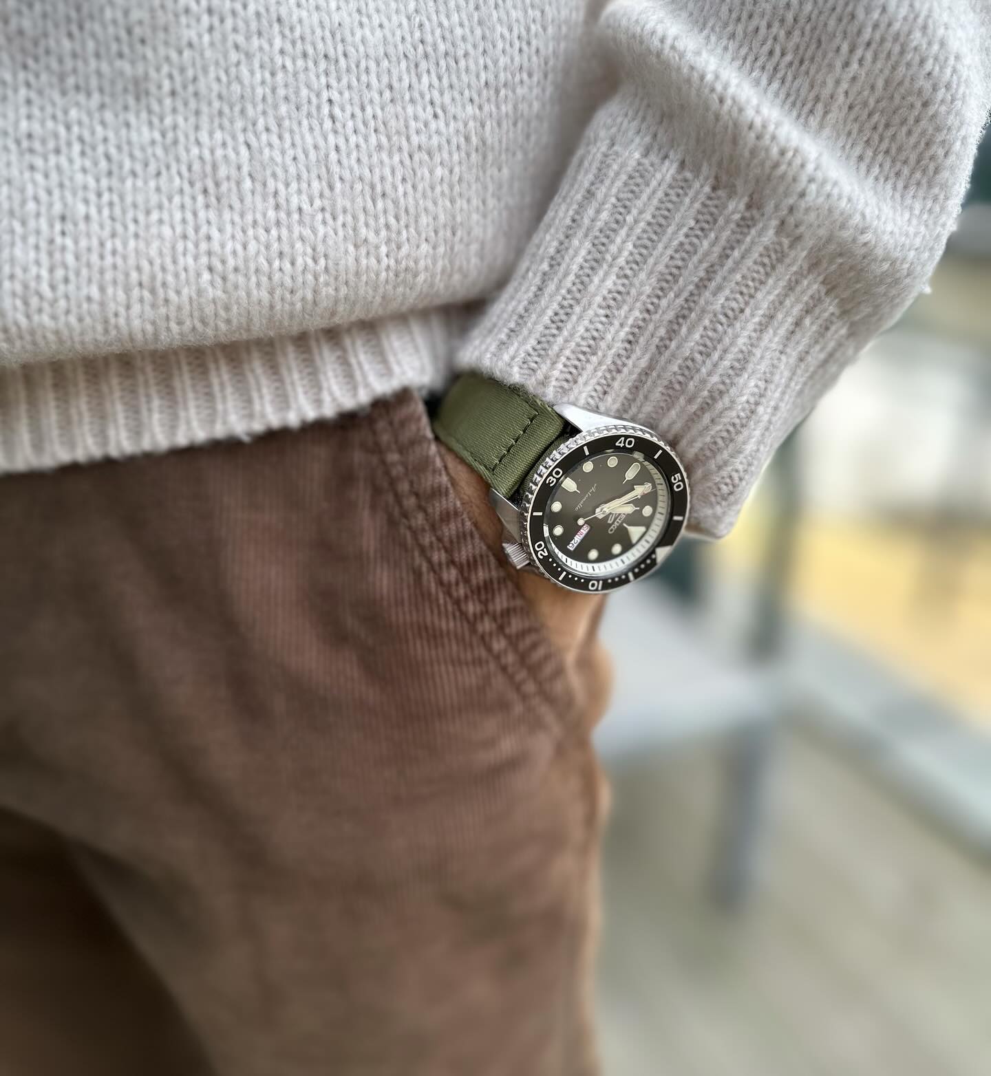 Turvavyön hihna 2-osainen Olive