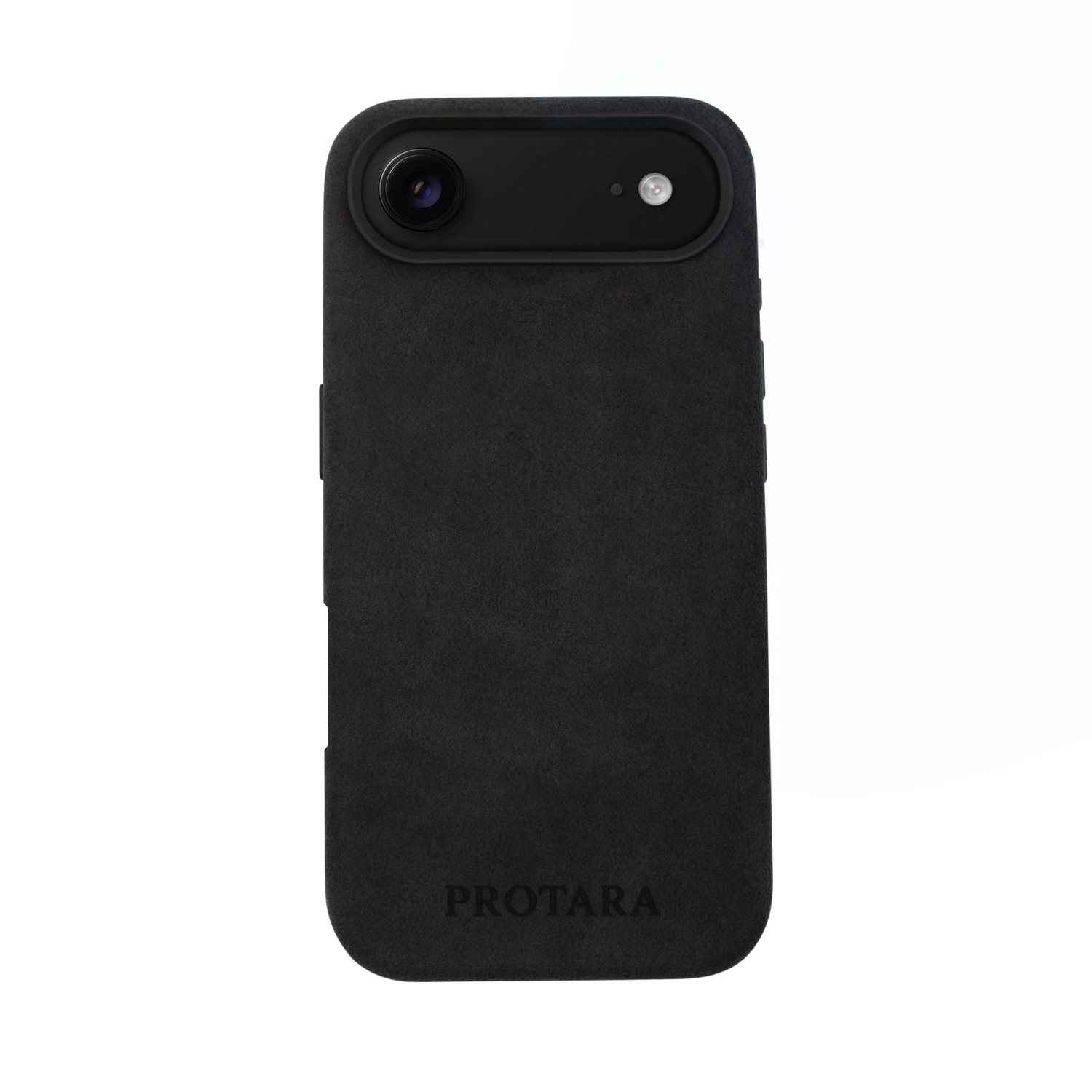 PROTARA Alcantara-suojus iPhone Air - Midnight Jet Black - keskiyönmusta