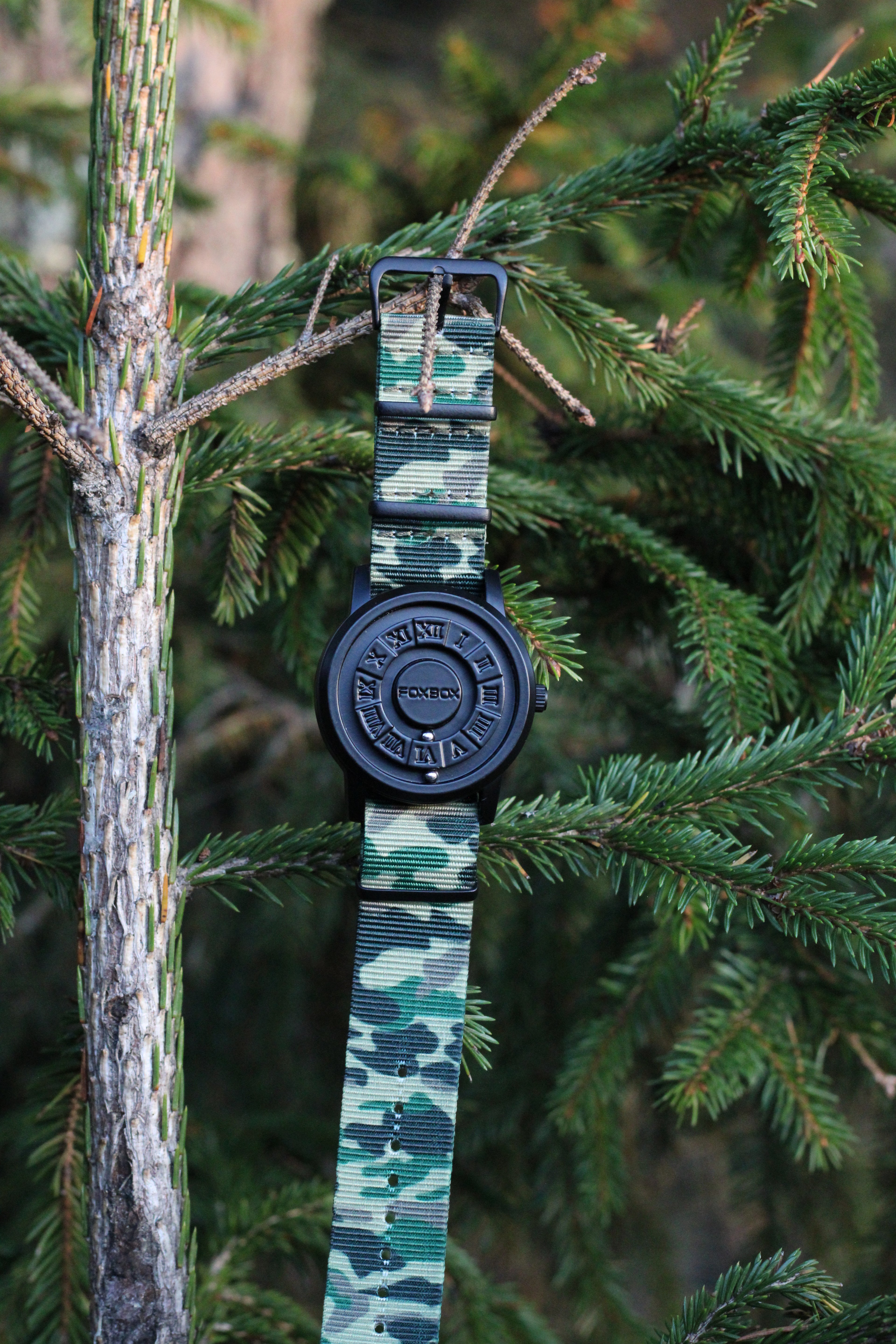 Nato hihna - Woodland naamiointi PVD solki
