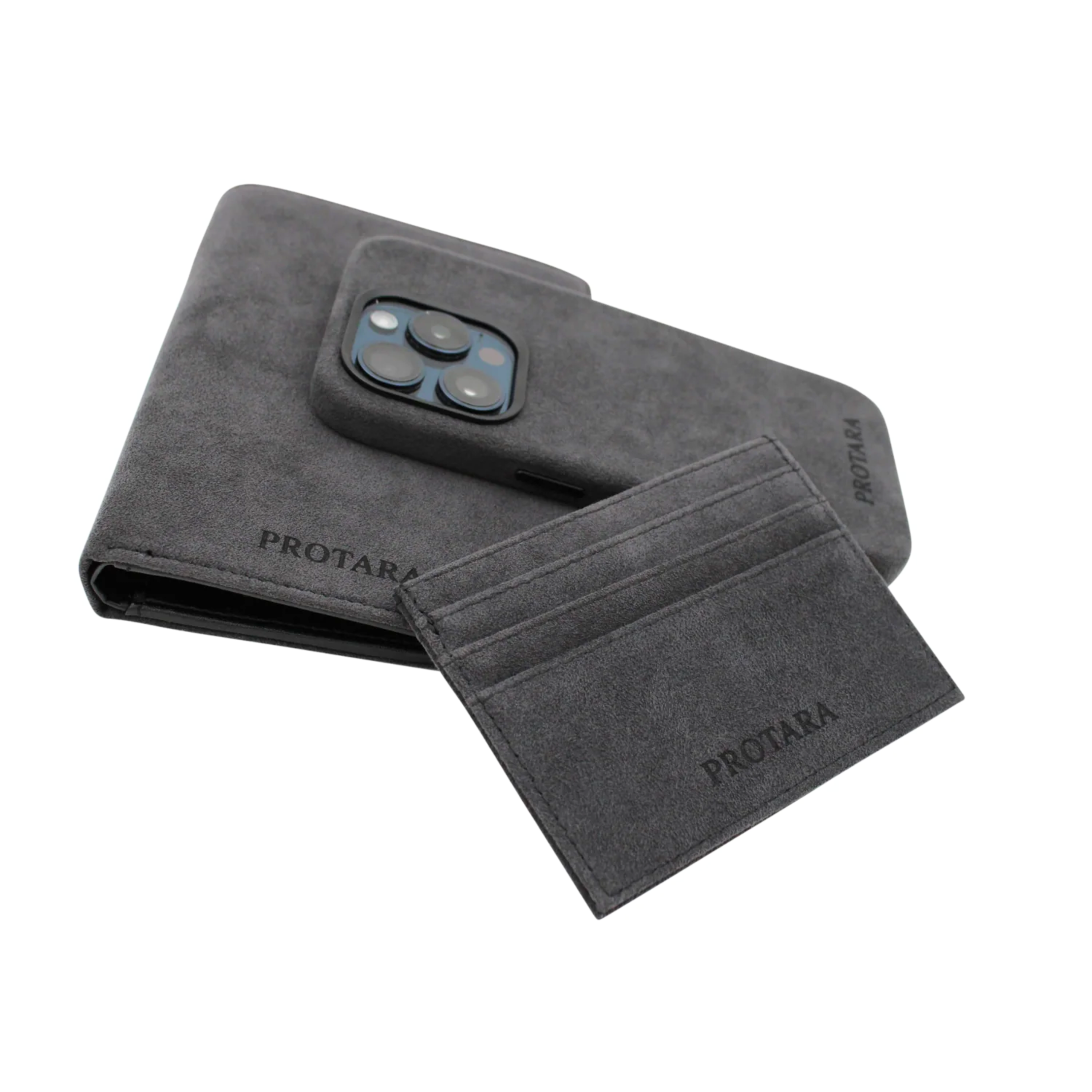 PROTARA Alcantara Passholder - Midnight Jet Black (keskiyönmusta)