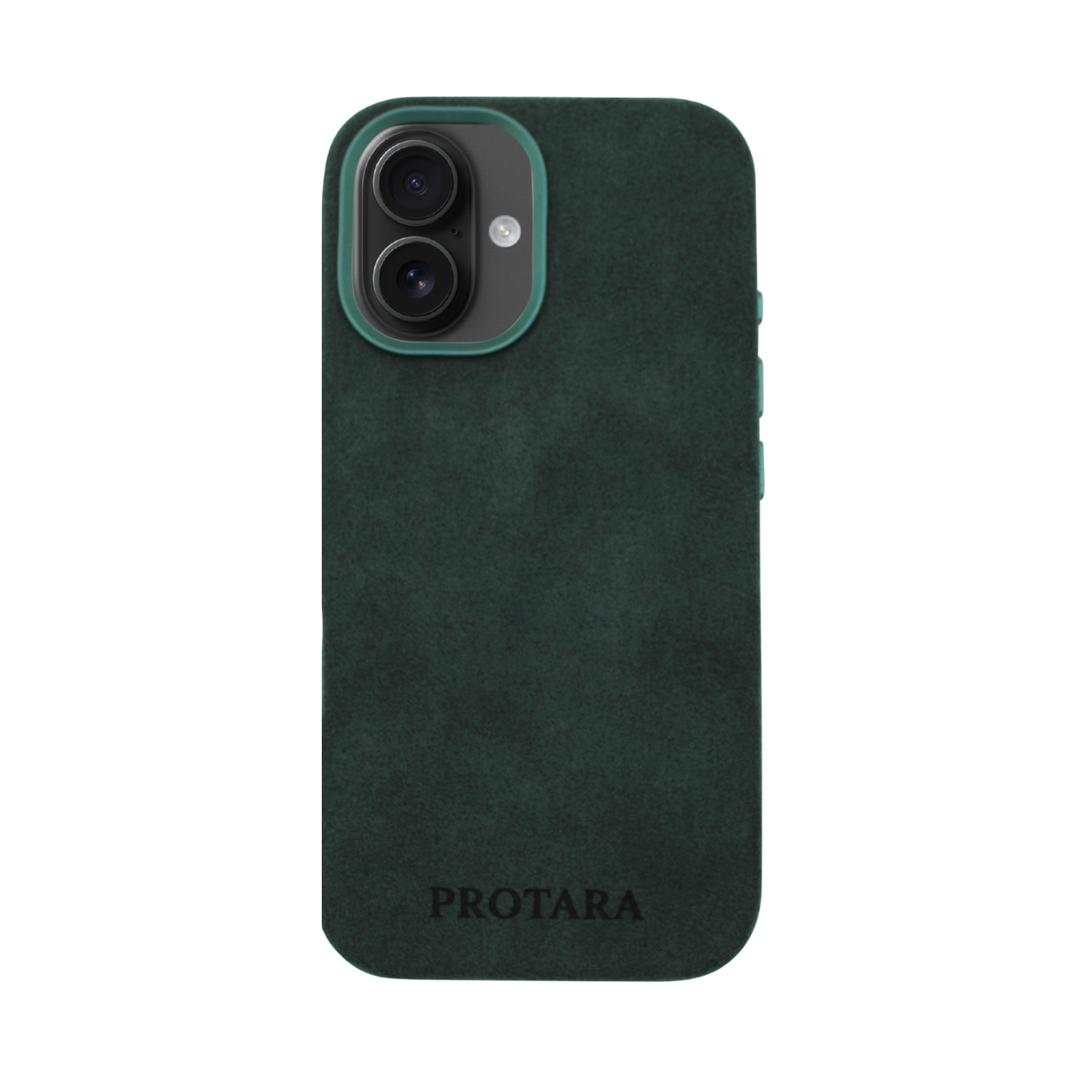 PROTARA Alcantara iPhone 16 suojakotelo - Expedition Green - vihreä
