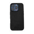 PROTARA Alcantara iPhone 16 Pro Max suojakuori - Midnight Jet Black - keskiyönmusta